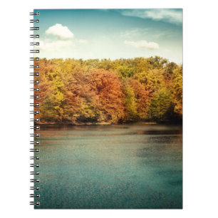 Carnet Lac Forêts Arbres Monogramme d'eau Note initiale L
