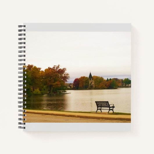 Carnet Lac Fowler en automne, WI (Devant)