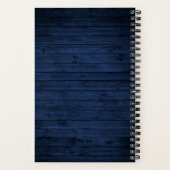 Carnet Lac House Bateau Oars Trees Blue Wood Mini Recette (Verso)