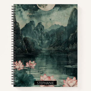 Carnet Lac Lotus au Clair de Lune (8)