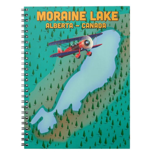 Carnet lac Moraine Alberta Canada carte (Devant)