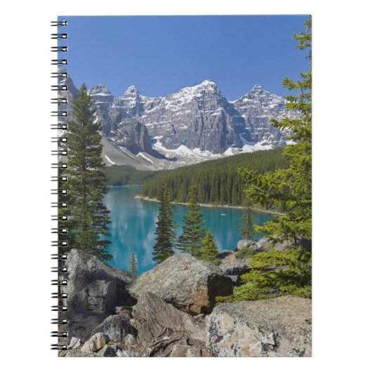 Carnet Lac Moraine, Rocheuses canadiennes, Alberta, Canad (Devant)