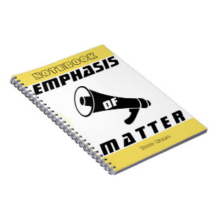 Carnet "L'accent mis sur la matière"