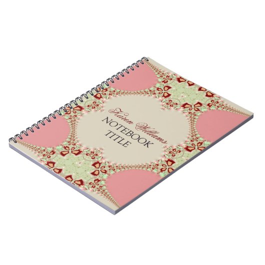 Carnet Lace Pink Pastel (Côté gauche)