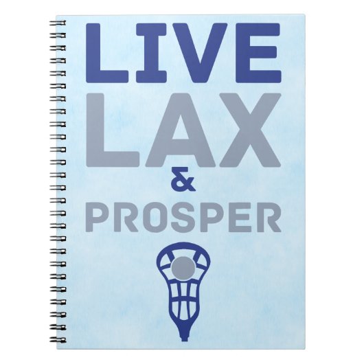 Carnet Lacrosse Live LAX et Prosper (Devant)