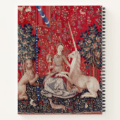 Carnet Lady and Unicorn Medieval Tapestry Sight (Dos)