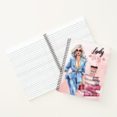 Carnet Lady Boss femme d'affaires rose (Intérieur)
