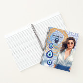 Carnet Lady Boss oeil turc mal, bonne chance affaires (Intérieur)