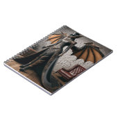 Carnet Lady Dragon Rider Steampunk Victorian Industrial (Côté gauche)