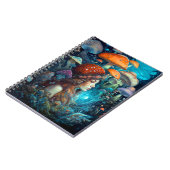 Carnet Lady Et Champignons Surreal Imaginaire Art (Côté gauche)