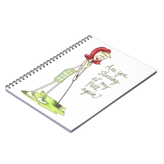 Carnet Lady Golfer (Côté gauche)