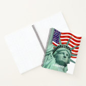 Carnet Lady Liberty et drapeau américain (Intérieur)
