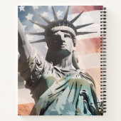 Carnet Lady Liberty et le drapeau américain (Dos)