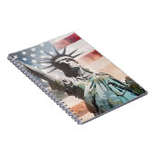 Carnet Lady Liberty et le drapeau américain (Côté Droit)
