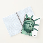 Carnet Lady Liberty et Monogram sur White & Light Turquoi (Intérieur)
