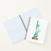 Carnet Lady Liberty et Monogram sur White & Light Turquoi (Intérieur)