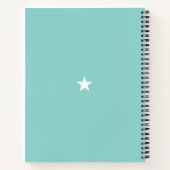 Carnet Lady Liberty et Monogram sur White & Light Turquoi (Dos)