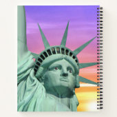 Carnet Lady Liberty sur Sunrise Sky (Dos)