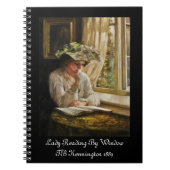 Carnet Lady Reading par Window (Devant)