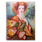 CARNET LADY ROMANTIQUE AVEC PÂTE EN PEACOCK (Devant)