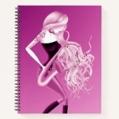 Carnet Lady Saxophoniste (Devant)