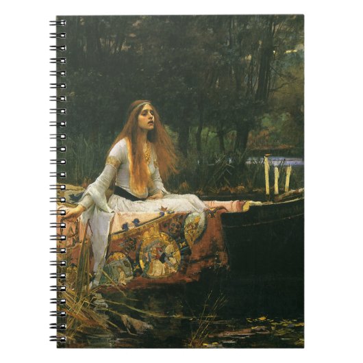 Carnet Lady Shalott On Boat par John William Waterhouse (Devant)