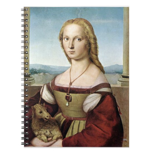 Carnet Lady with Unicorn - Raphael - c1506 (Devant)
