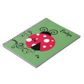 Carnet Ladybug de la dame personnalisée (Côté gauche)