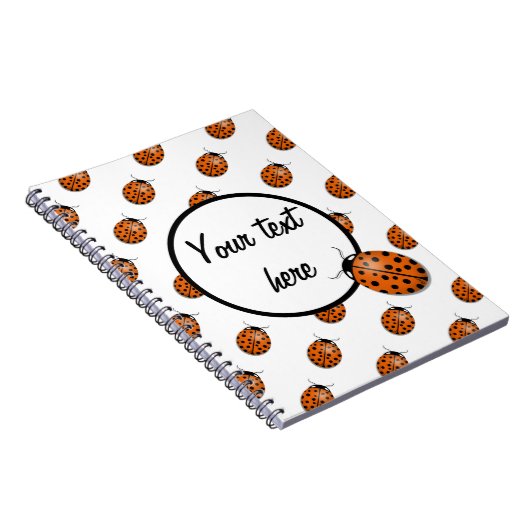 Carnet Ladybug en orange (Côté Droit)