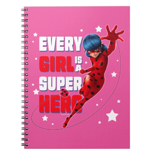 Carnet Ladybug Every Girl est un super héros (Devant)