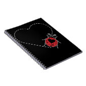 Carnet Ladybug Heart Beetle Insecte Entomologiste (Côté Droit)
