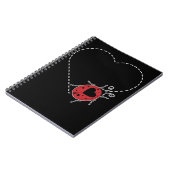 Carnet Ladybug Heart Beetle Insecte Entomologiste (Côté gauche)