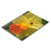 Carnet Ladybug sur la jonquille jaune Floral (Côté gauche)
