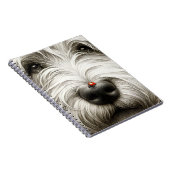 Carnet Ladybug sur le nez de Shaggy Dog (Côté Droit)