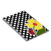 Carnet Ladybug sur les Pois noirs et blancs (Côté Droit)