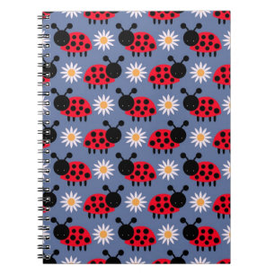Carnet Ladybugs and Daisies Pattern