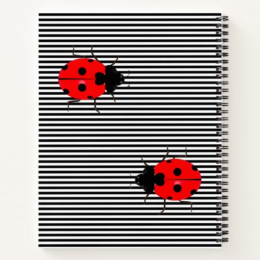 Carnet Ladybugs Spiral Design Ordinateur portable sur mes (Dos)