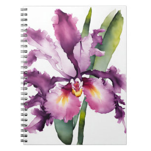 Carnet Laelia - Fleurs aquarelle