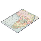 CARNET L'AFRIQUE : CARTE, 1894 (Côté gauche)