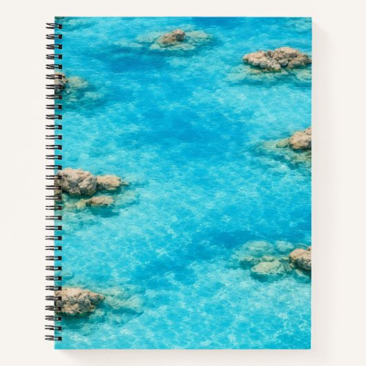 Carnet Lagune d'eau océanique turquoise (Devant)