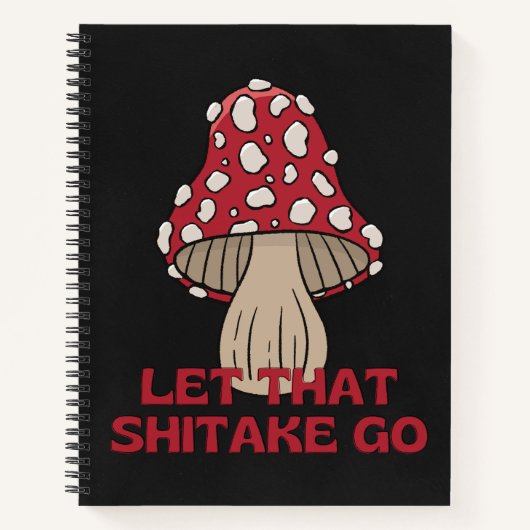 Carnet Laisse ce shitake aller pun champignon voler agaré (Devant)