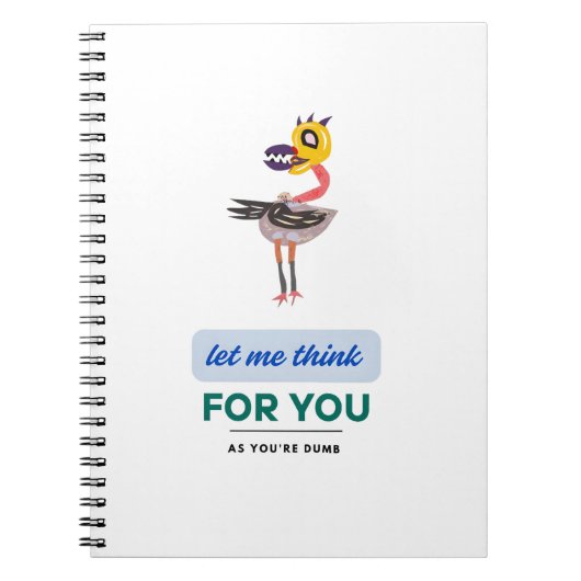 Carnet Laisse-moi réfléchir (Devant)