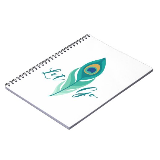 Carnet Laisser Aller Peacock Feather (Côté gauche)