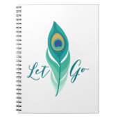 Carnet Laisser Aller Peacock Feather (Devant)