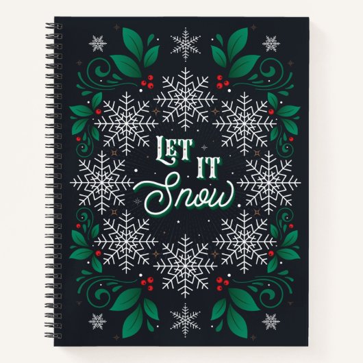 Carnet Laisser Il Neige Ordinateur Portable (Devant)