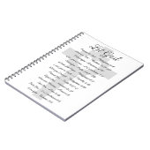 Carnet Laissez Dieu s'inspirer des Écritures (Côté gauche)