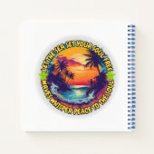 Carnet Laissez la mer mettre votre âme libre (Dos)