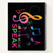 Carnet Laissez La Musique Parler, Notes Musicales (Dos)