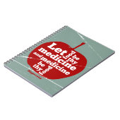 Carnet Laissez la nourriture être par la médecine Hippocr (Côté gauche)