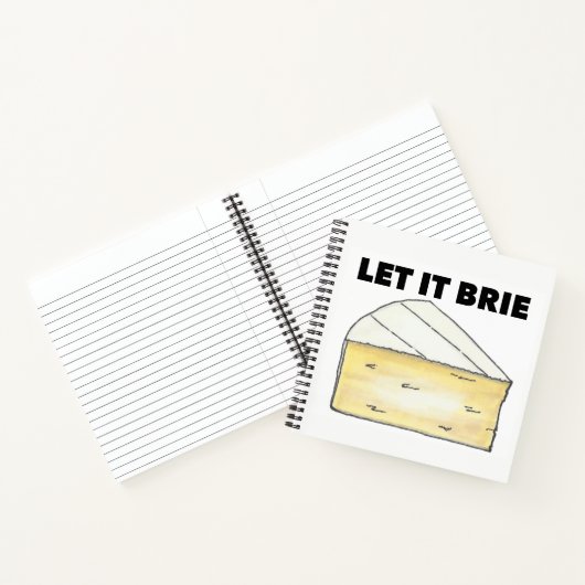 Carnet LAISSEZ-LE BRIE (BE) Drôle Fromage Wedge Cuisine d (Intérieur)